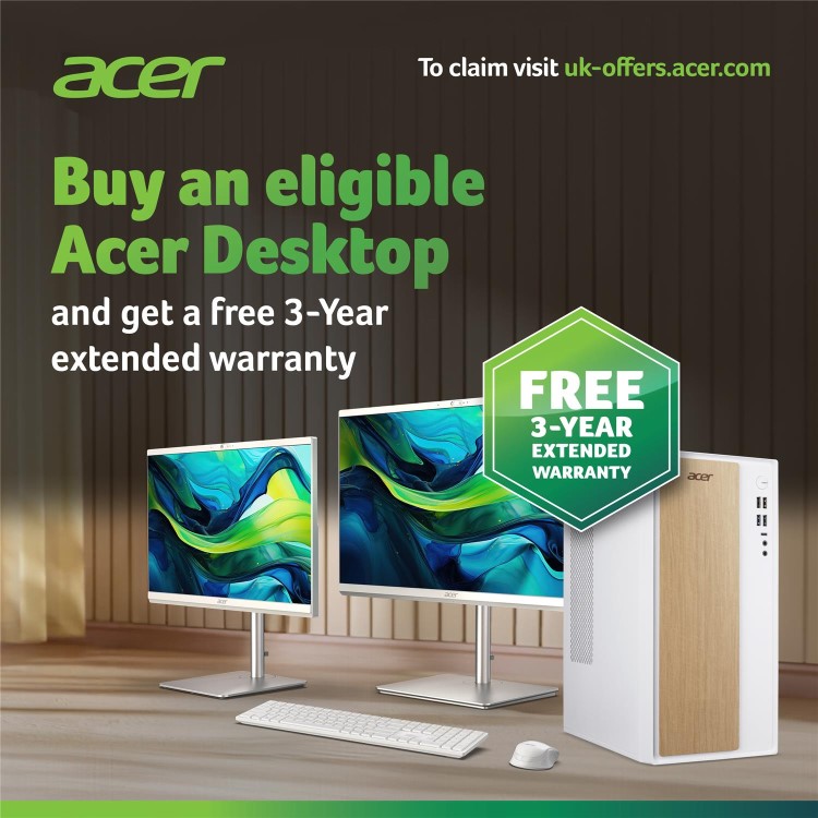 Refurbished Acer Aspire C24-B Intel N150 8GB RAM 256GB SSD 23.8 Inch Windows 11 All-in-One PC