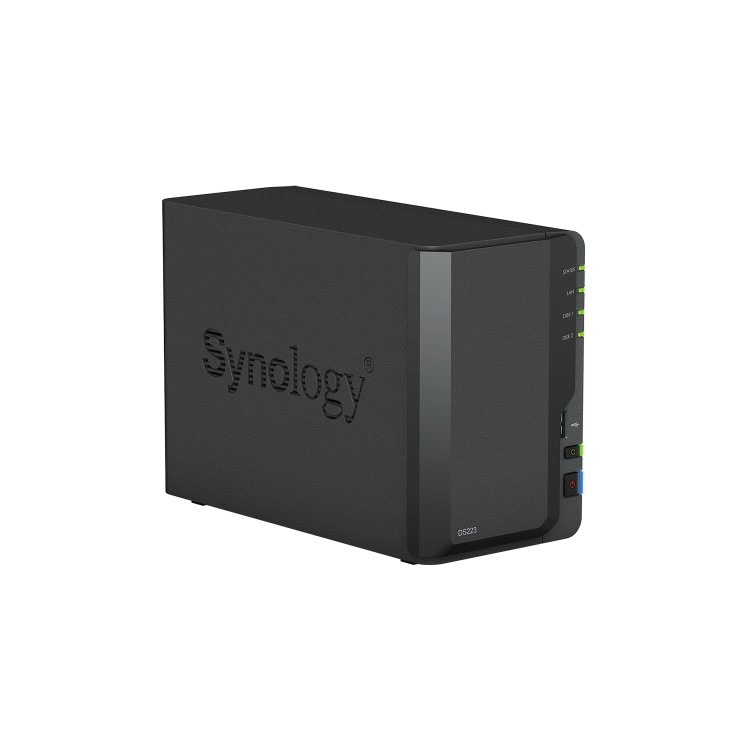Synology DiskStation DS223 2GB RAM with 16TB Installed Storage 2 Bay SATA Desktop NAS