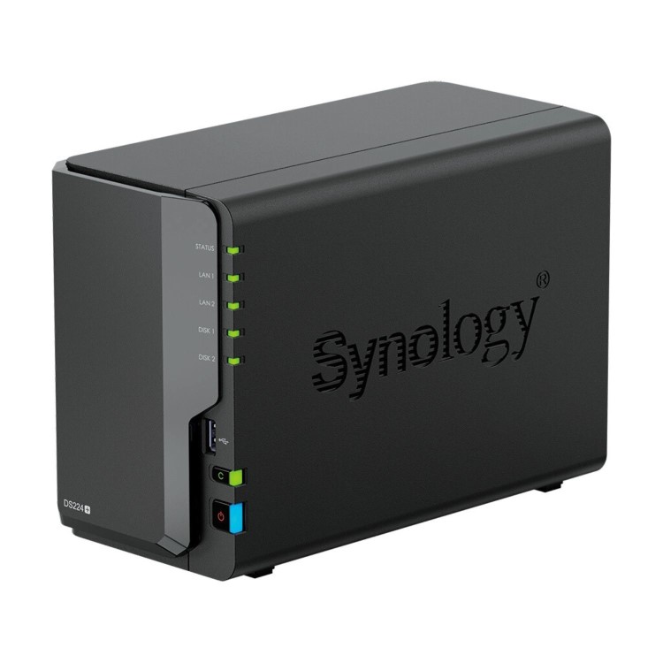 Synology DiskStation DS224+ 2GB RAM with 8TB Installed Storage 2 Bay SATA Desktop NAS