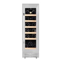 De Santii 19 Bottle Single Zone Built-In Wine Cooler - Stainless Steel