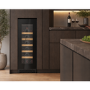 DeSantii 18 Bottle Capacity Single Zone Wine Cooler - Black