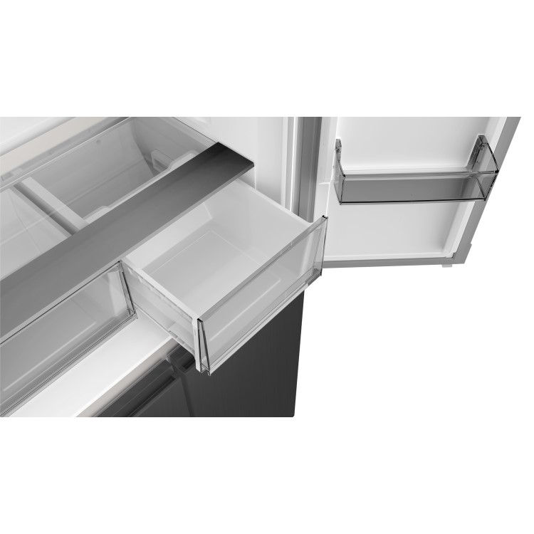 DeSantii 458 Litre Four Door American Fridge Freezer – Dark Inox