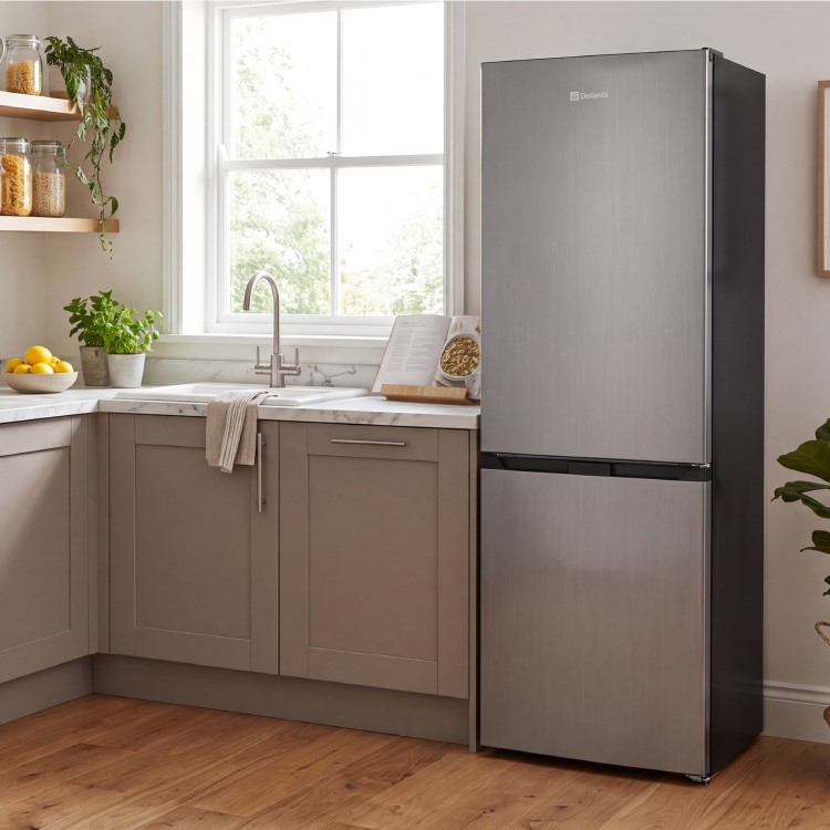 DeSantii 400 Litre 70/30 Freestanding Fridge Freezer - Inox