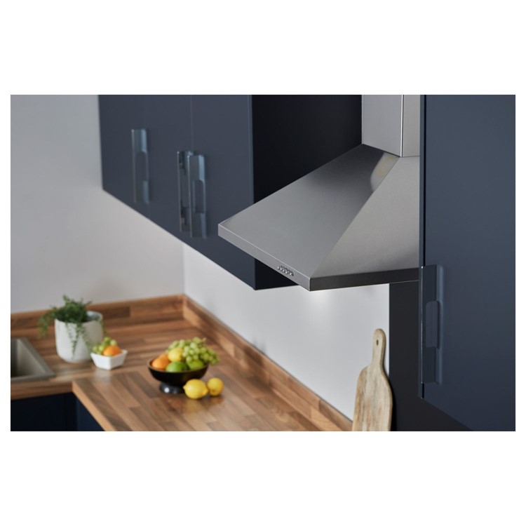 De Santii 60cm Chimney Cooker Hood - Stainless Steel