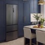 DeSantii 400 Litre French Style American Fridge Freezer - Dark Inox