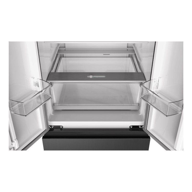 DeSantii 400 Litre French Style American Fridge Freezer - Dark Inox