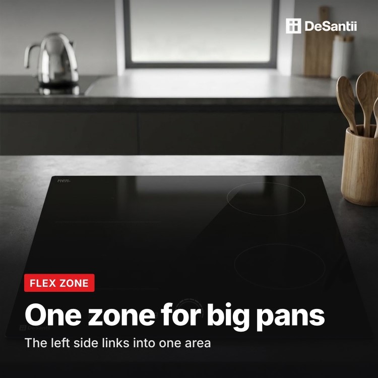 DeSantii 60cm Induction Hob with Flex Zone