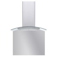 De Santii 60cm Curved Glass Splashback for DS60CG - Pewter