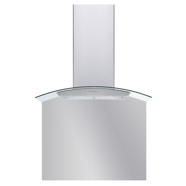 De Santii 60cm Curved Glass Splashback for DS60CG - Pewter