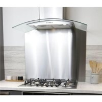 De Santii 600x750mm Curved Splashback - Stainless Steel