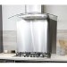 De Santii 600x750mm Curved Splashback - Stainless Steel