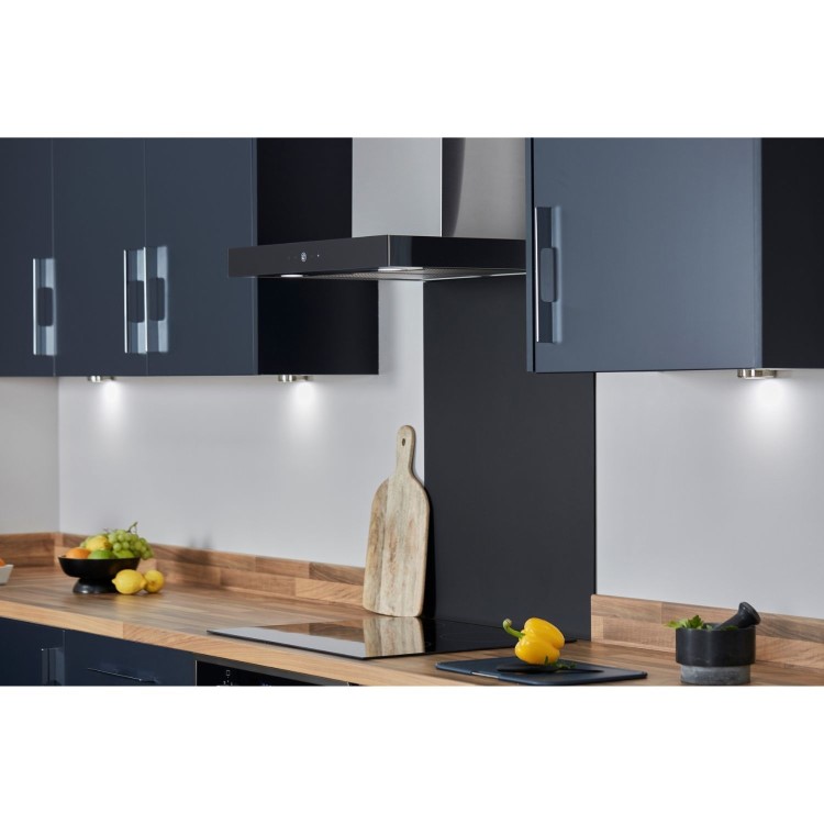 De Santii 60cm Chimney Cooker Hood - Black