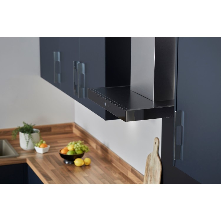 De Santii 60cm Chimney Cooker Hood - Black