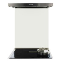 De Santii 600x750cm Toughened Glass Splashback - White
