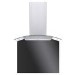 De Santii 70cm Curved Black Glass Splashback