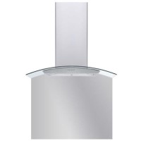 De Santii 70cm Curved Glass Splashback for DS70CG - Pewter