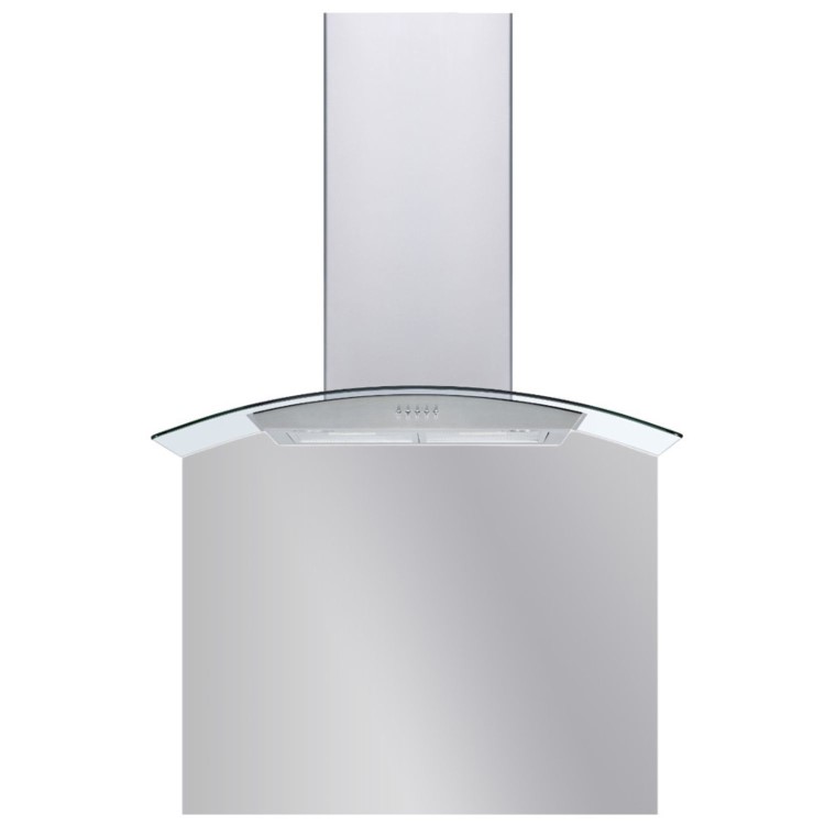 De Santii 70cm Curved Glass Splashback for DS70CG - Pewter