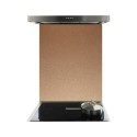 DS70X75CP2 De Santii 700x750mm Toughened Glass Splashback - Copper