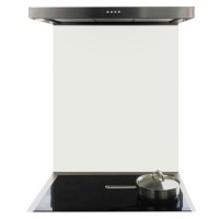 De Santii 700x750mm Toughened Glass Splashback - White