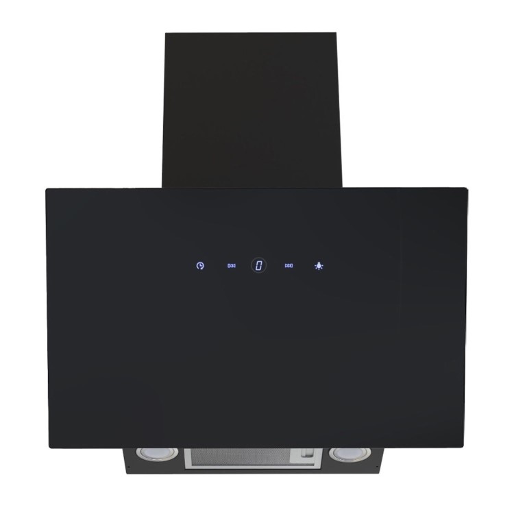 De Santii 90cm Angled Cooker Hood - Black
