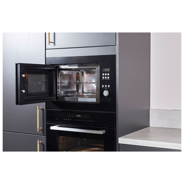 De Santii 31L Built-In Combination Microwave Oven - Black