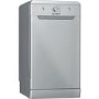 Indesit 10 Place Settings Freestanding Slimline Dishwasher - Silver