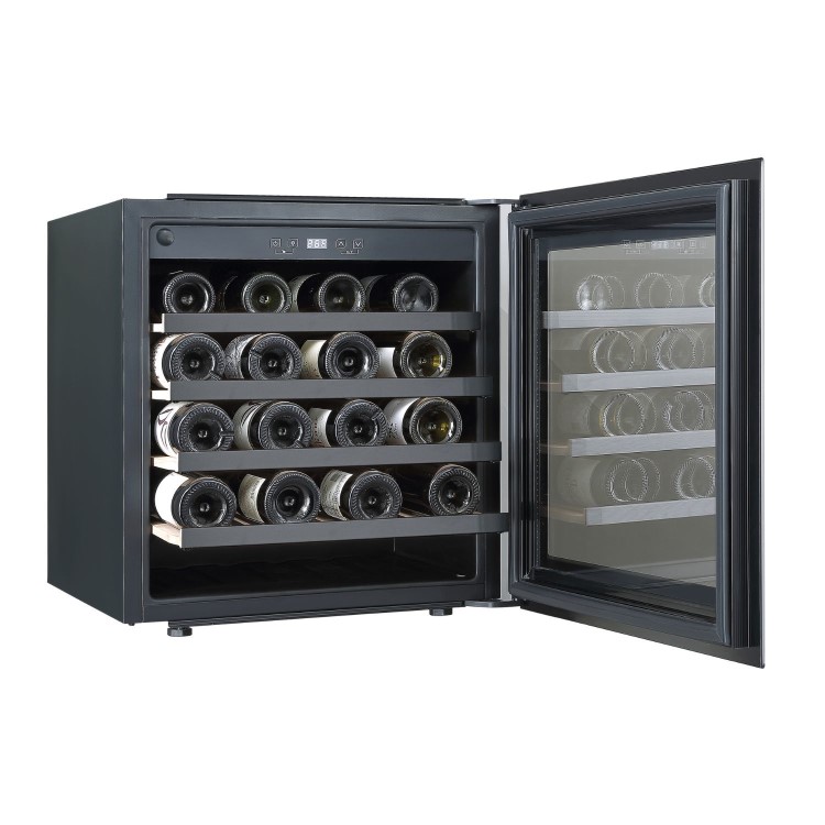 DeSantii 36 Bottle Capacity Single Zone Wine Cooler - Black