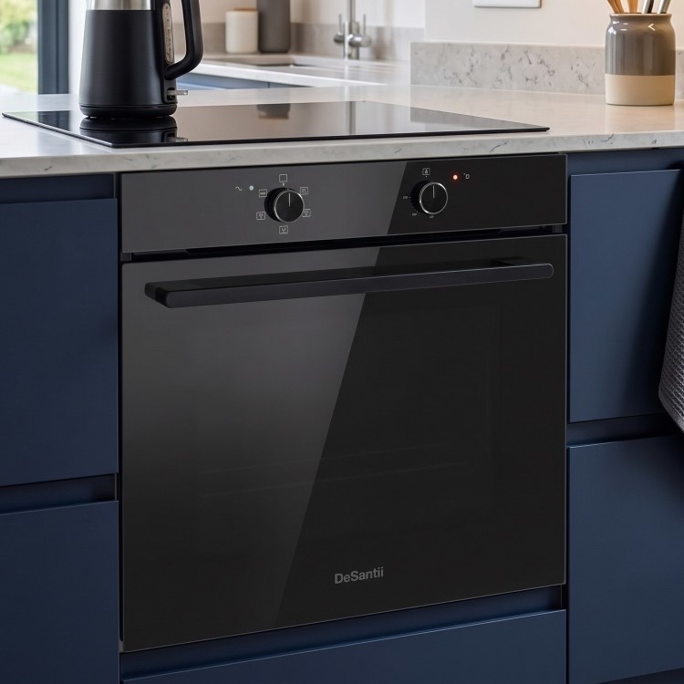 DeSantii Electric Fan Assisted Single Oven - Black
