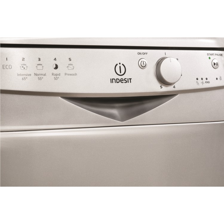 Indesit DSR15B1S 10 Place Slimline Freestanding Dishwasher - Silver