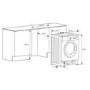 De Santii 7kg 1400rpm Integrated Washing Machine - White
