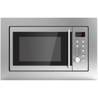 De Santii Built-In Microwave with Grill - Stainless Steel