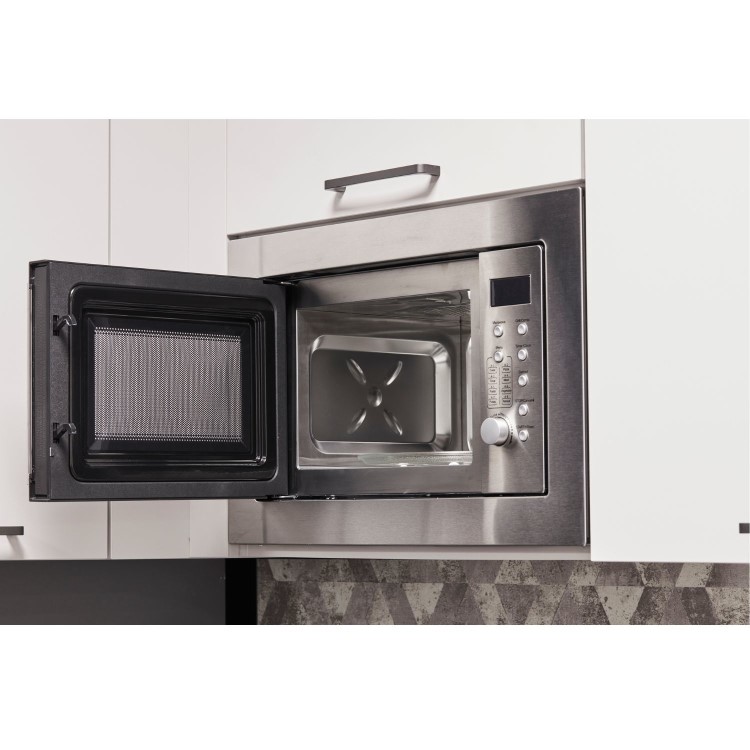 De Santii Built-In Microwave with Grill - Stainless Steel