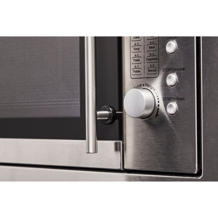 De Santii Built-In Microwave with Grill - Stainless Steel