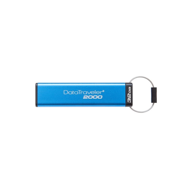 Kingston DataTraveler 2000 - USB flash drive - encrypted - 16 GB - USB 3.1