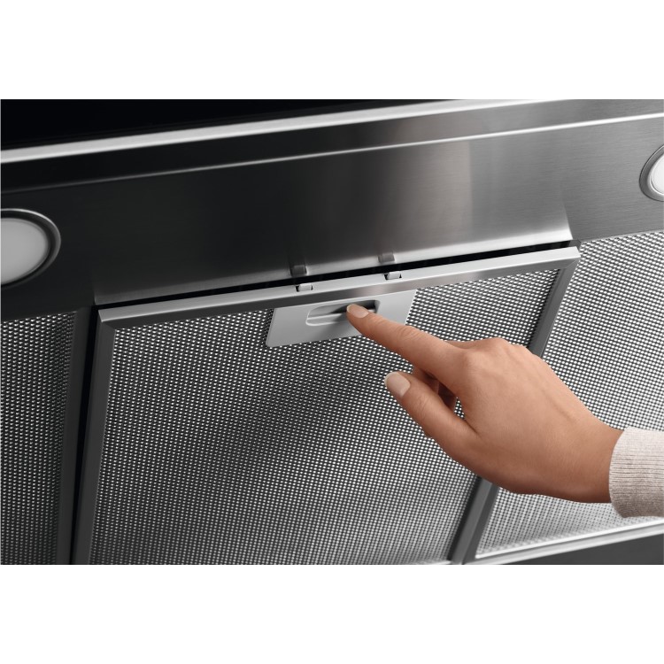 AEG 3000 Series 60cm Curved Glass Chimney Cooker Hood - Stainless Steel