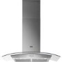 AEG 90cm Curved Glass Chimney Cooker Hood - Stainless Steel