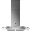 DTB3953M AEG 5000 Series 90cm Curved Glass Chimney Cooker Hood - Stainless Steel