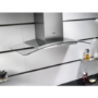 AEG 90cm Curved Glass Chimney Cooker Hood - Stainless Steel