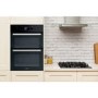 Refurbished Hotpoint Luce DU2540BL 60cm Double Built Under Electric Oven Black