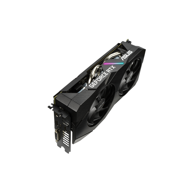 Asus DUAL RTX2060 OC EVO 6GB DDR6 DVI 2 HDMI DP 1785MHz Clock Overclocked