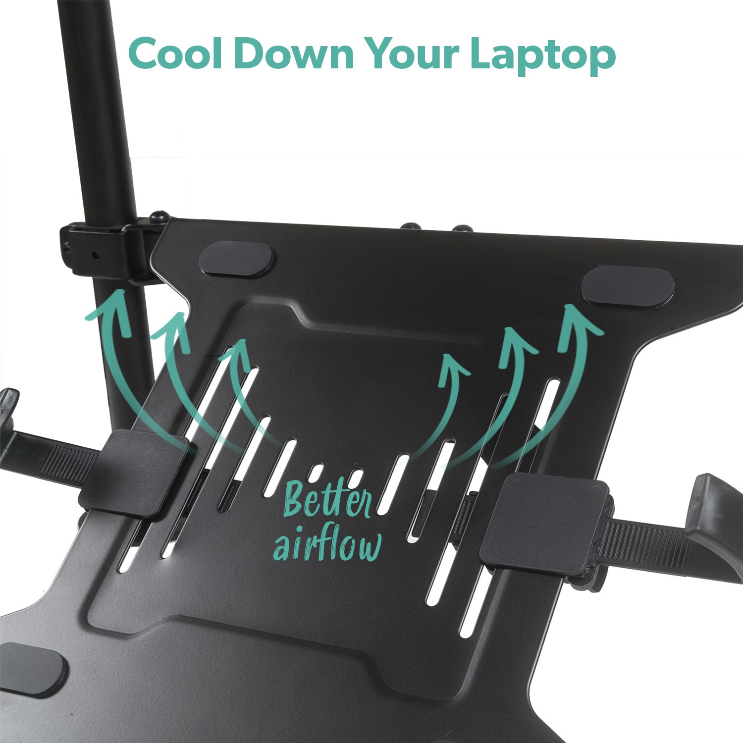 Dual Monitor Arm for Monitors up to 32 inch & Laptop/Tablet Shelf BuyItDirect.ie