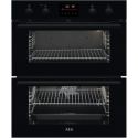 A2/DUB535060B Refurbished AEG 6000 Series Built-Under Electric Double Oven - Black