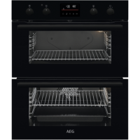 AEG 6000 Series Built-Under Electric Double Oven - Black AEG 6000 Series Built-Under Electric Double Oven - Black