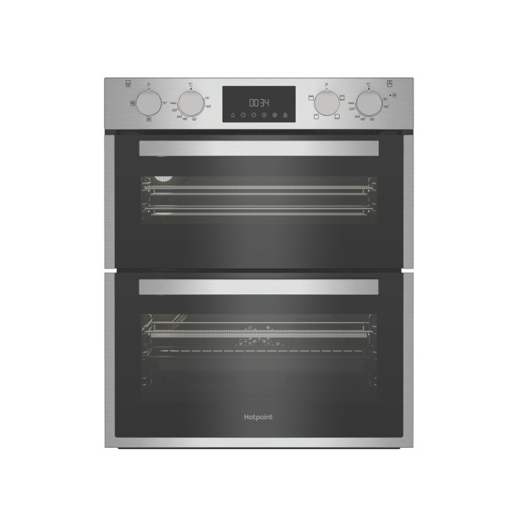 Hotpoint Built-In Electric Double Oven - Stainless Steel