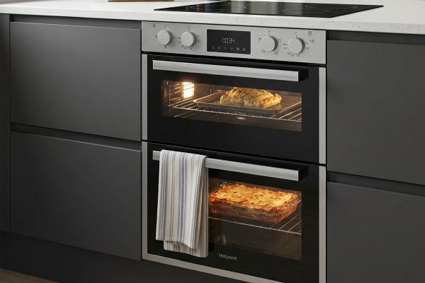 Hotpoint DUH10DIX Built Under Electric Double Oven - Stainless Steel