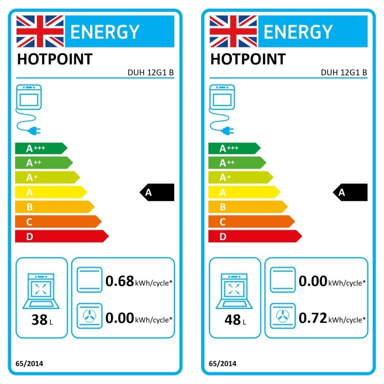 Hotpoint Built Under Electric Double Oven - Black