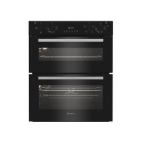Indesit Electric Built Under Double Oven - Black