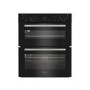 Indesit Electric Built Under Double Oven - Black