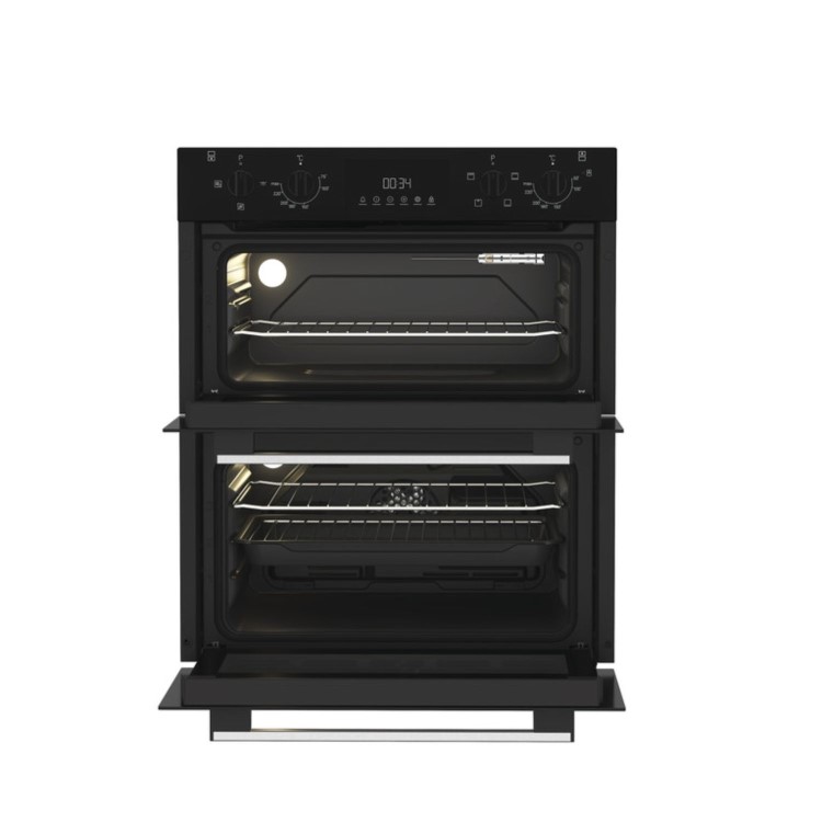 Indesit Electric Built Under Double Oven - Black