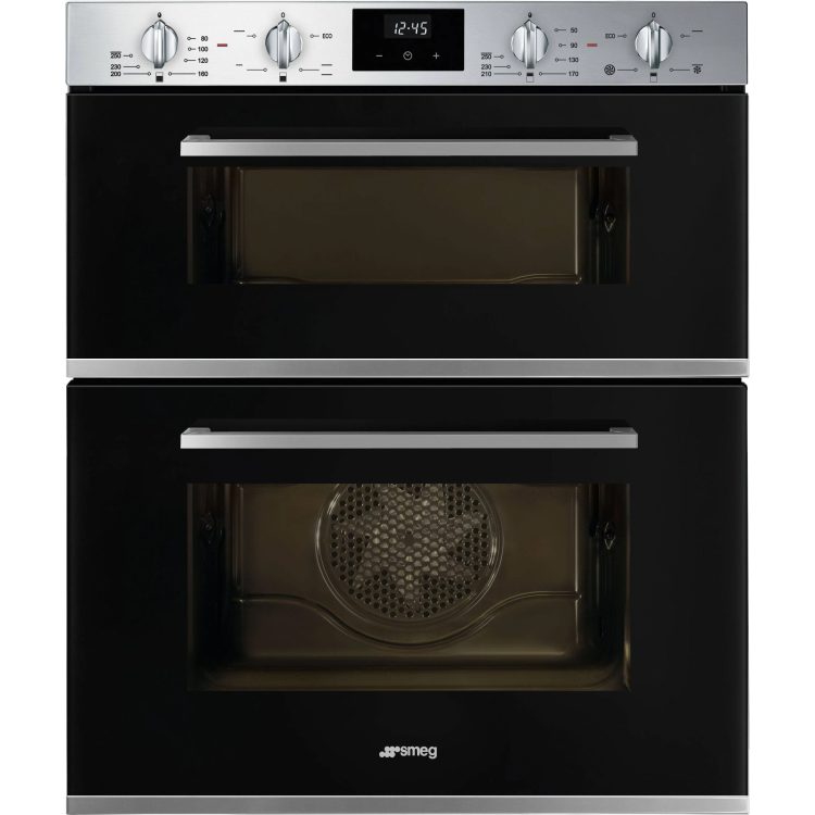Smeg DUSF400B Cucina Built Under Double Oven - Stainless Steel 